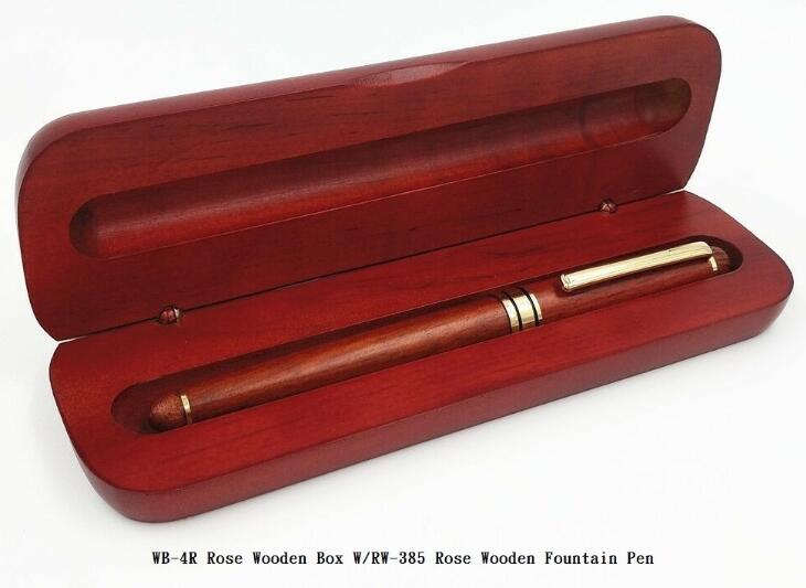 單支木頭禮盒裝入木頭筆