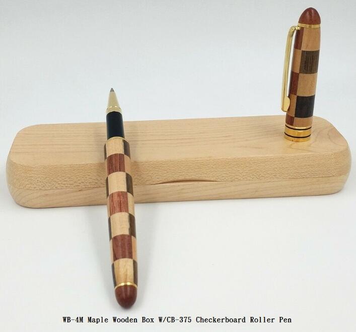 單支木頭禮盒裝入木頭筆