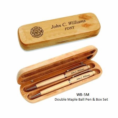 Double Wooden Pen & Box Set